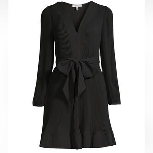 MILLY Liv Belted Pleated Long Sleeve Dress NWT Size 8